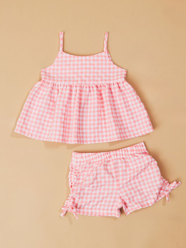 Gracie Gingham Shirt Set Detail 2 - TULLABEE
