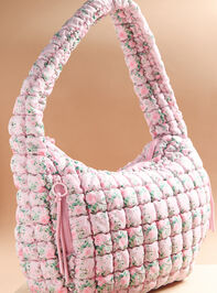 Proficient Floral Quilted Puffer Shoulder Bag Detail 2 - TULLABEE