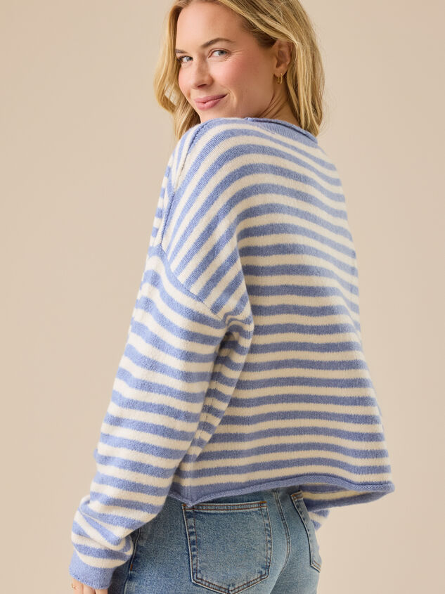 Hollen Striped Sweater Detail 6 - TULLABEE