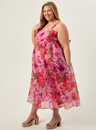 Adeline Floral Maxi Dress Detail 4 - TULLABEE
