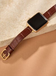 Vegan Leather Smart Watch Band Detail 3 - TULLABEE