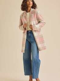 Robyn Plaid Peacoat Detail 3 - TULLABEE