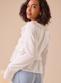 Fiona Ruffle Tie Front Top Detail 5 - TULLABEE