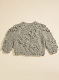 Larraine Bubble Heart Cardigan Detail 2 - TULLABEE