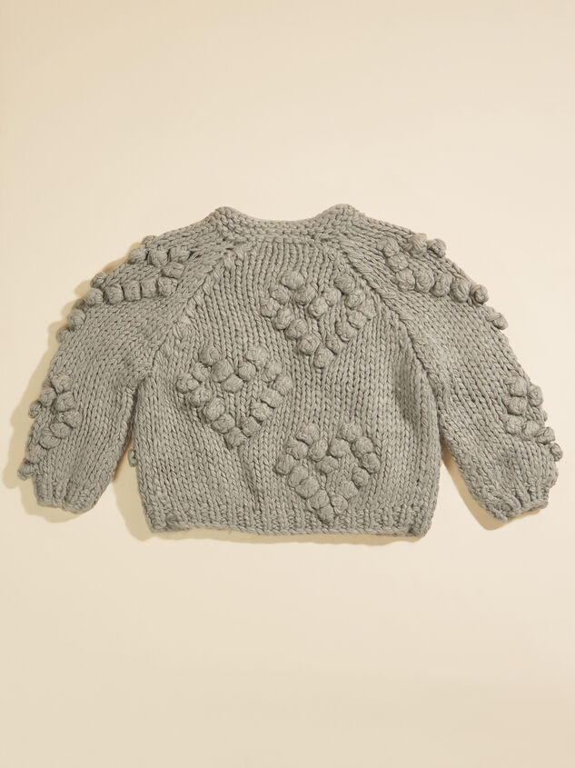 Larraine Bubble Heart Cardigan Detail 2 - TULLABEE