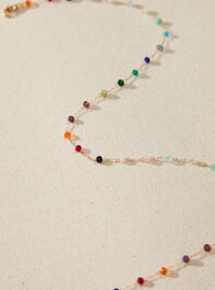 Multi-Color Gem Bead Choker Detail 2 - TULLABEE