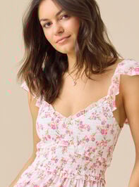 Delia Floral Maxi Dress Detail 2 - TULLABEE