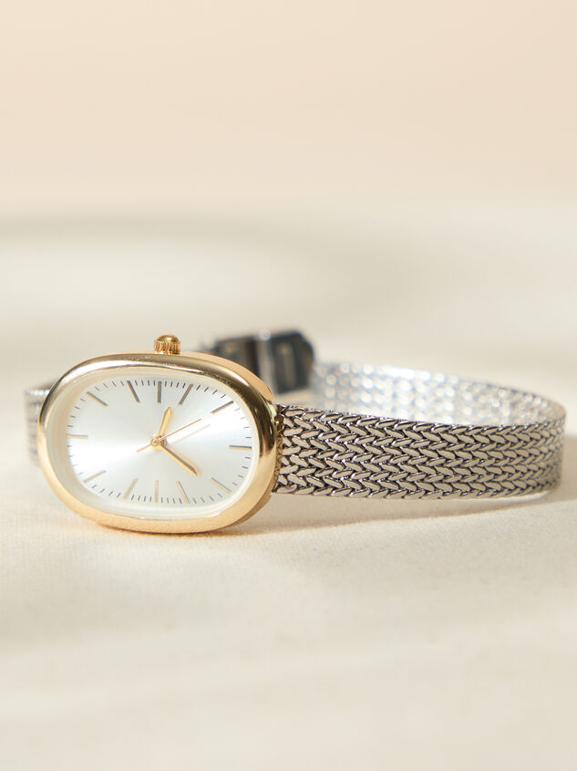 Mixed Metal Oval Watch - TULLABEE