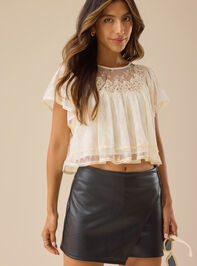 Calina Vegan Leather Skort - TULLABEE