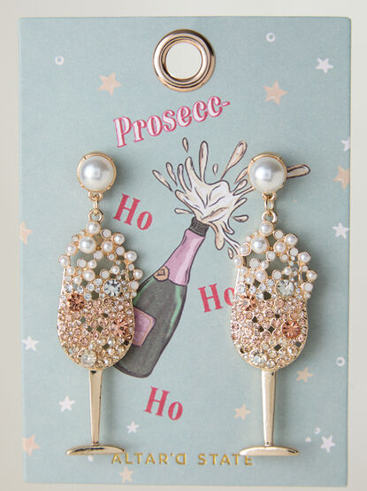 Glitz Prosecco Dangle Earrings - TULLABEE