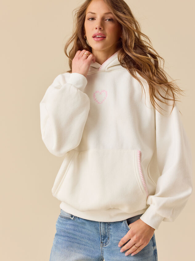 You Are Enough Cross Stitch Hoodie - TULLABEE