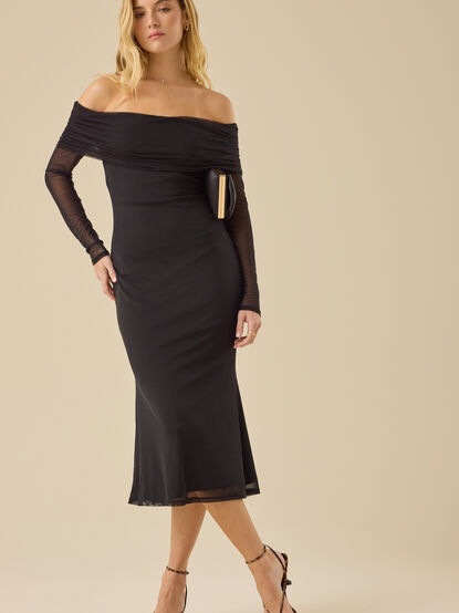 Lila Mesh Maxi Dress - TULLABEE