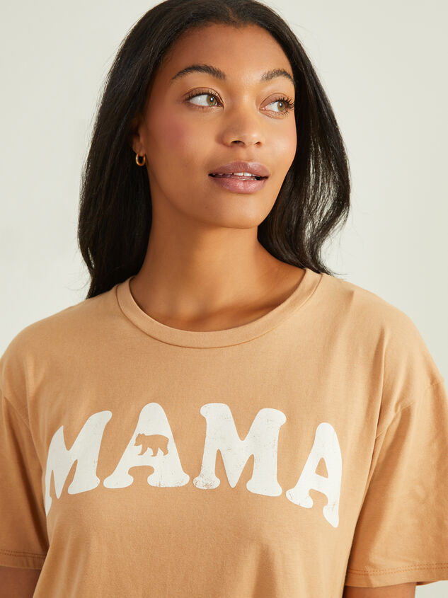 Mama Bear Graphic Tee Detail 2 - TULLABEE