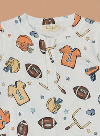 Gameday Icons Baby Jumpsuit Detail 3 - TULLABEE
