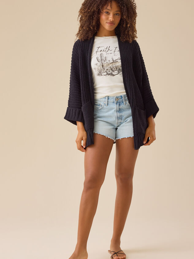 Lorelai Open Cardigan Detail 3 - TULLABEE