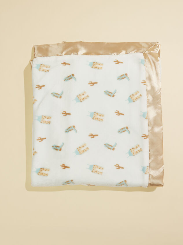 Howdy Cowboy Reversible Blanket Detail 5 - TULLABEE