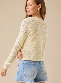Sydney Ruffle Cardigan Detail 5 - TULLABEE