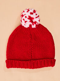 Jolly Knit Beanie by Mudpie Detail 2 - TULLABEE