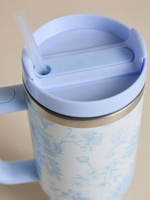 Toile Pattern Tumbler Detail 2 - TULLABEE