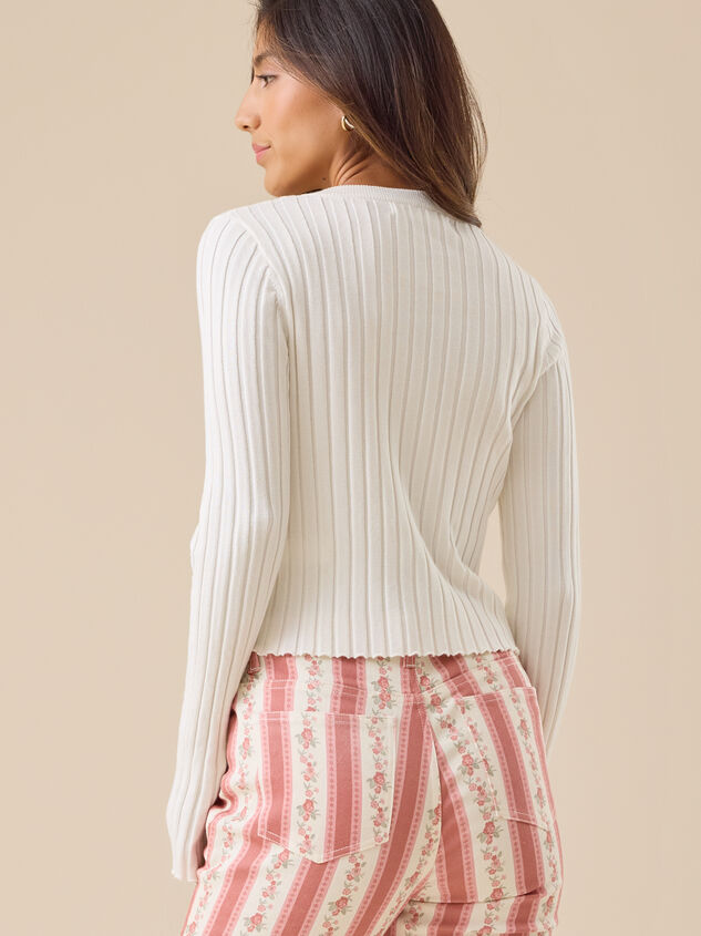 Haven Ribbed Button Up Top Detail 4 - TULLABEE