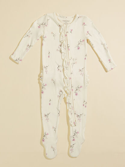Melody Floral Ruffle Footie - TULLABEE
