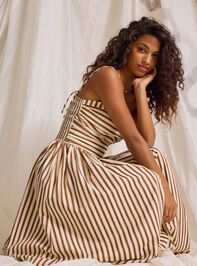 Josey Stripe Maxi Dress Detail 4 - TULLABEE