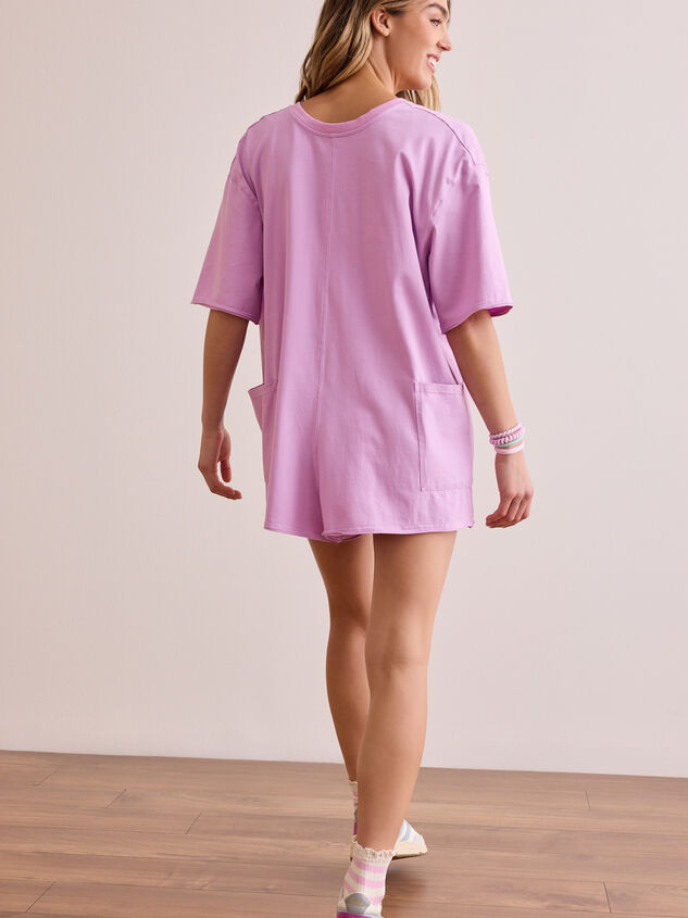 Hang Tough Reversible Tee Romper Detail 4 - TULLABEE