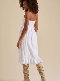 Sierra Strapless Midi Dress Detail 4 - TULLABEE