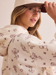 Barrel Racer Icon Hoodie Detail 2 - TULLABEE