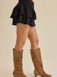 Ada Tiered Lace Mini Skirt Detail 4 - TULLABEE