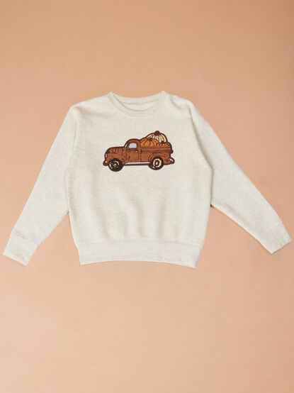 Pumpkin Truck Sweatshirt - TULLABEE