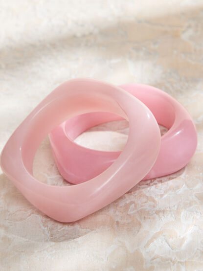 Chunky Resin Bangle Set - TULLABEE