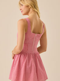 June Gingham Mini Dress Detail 7 - TULLABEE