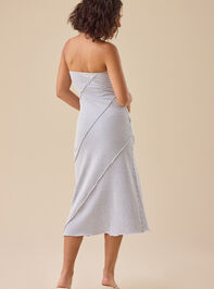 Emily Striped Midi Dress Detail 5 - TULLABEE