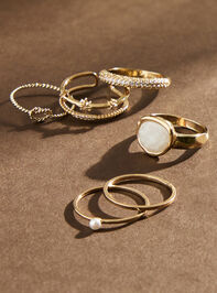 Glitz Dainty Ring 6 Pack Detail 2 - TULLABEE