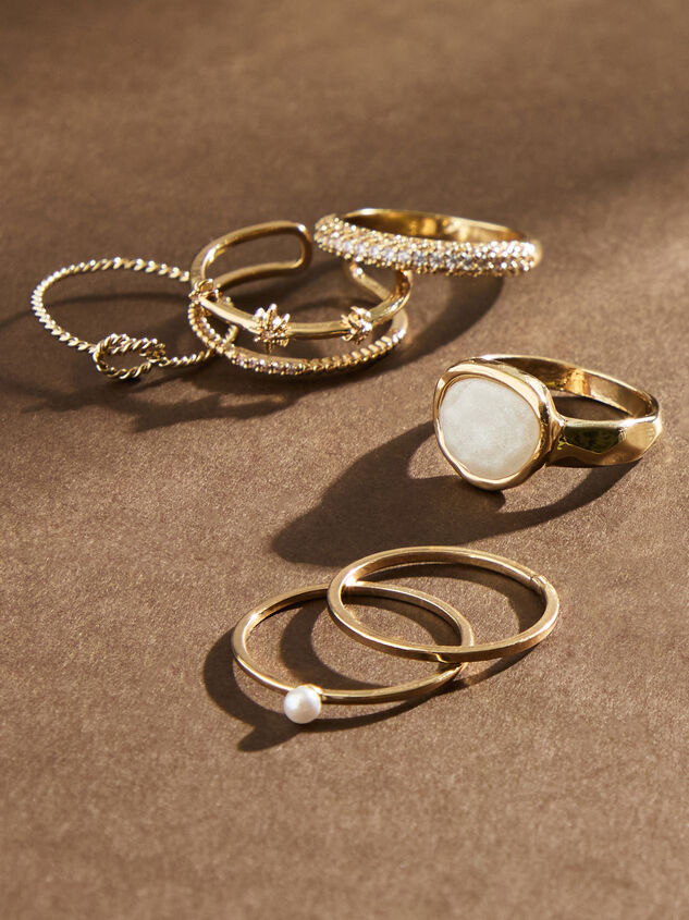 Glitz Dainty Ring 6 Pack Detail 2 - TULLABEE