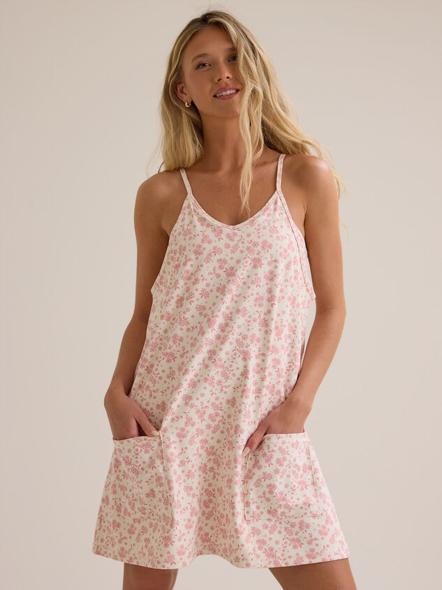 Kara Floral Mama Athletic Dress Detail 2 - TULLABEE