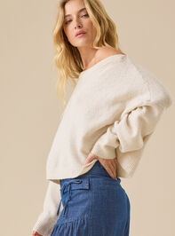 Ainsley Boat Neck Sweater Detail 4 - TULLABEE