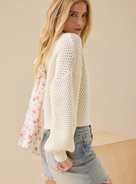 Betty Tie Back Sweater Detail 4 - TULLABEE