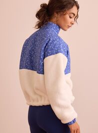 Wildflower Sherpa Zip Up Detail 5 - TULLABEE