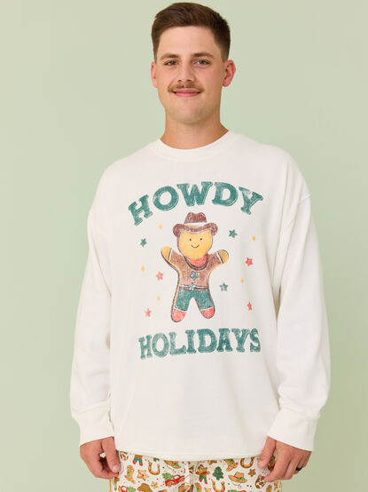 Howdy Holidays Papa Sweatshirt - TULLABEE