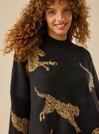 Raven Leopard Sweater Detail 3 - TULLABEE