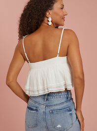 Marigold Floral Strap Top Detail 3 - TULLABEE