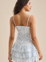 Nina Textured Mini Dress Detail 5 - TULLABEE