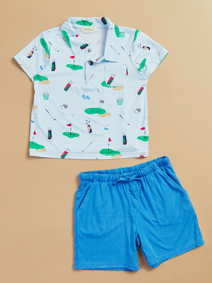Golf Things Toddler Polo and Shorts Set - TULLABEE