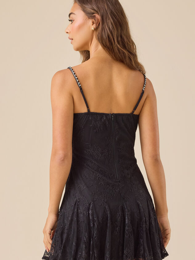 Katria Lace Mini Dress Detail 7 - TULLABEE