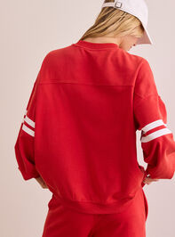 Turbo Striped Sweatshirt Detail 4 - TULLABEE