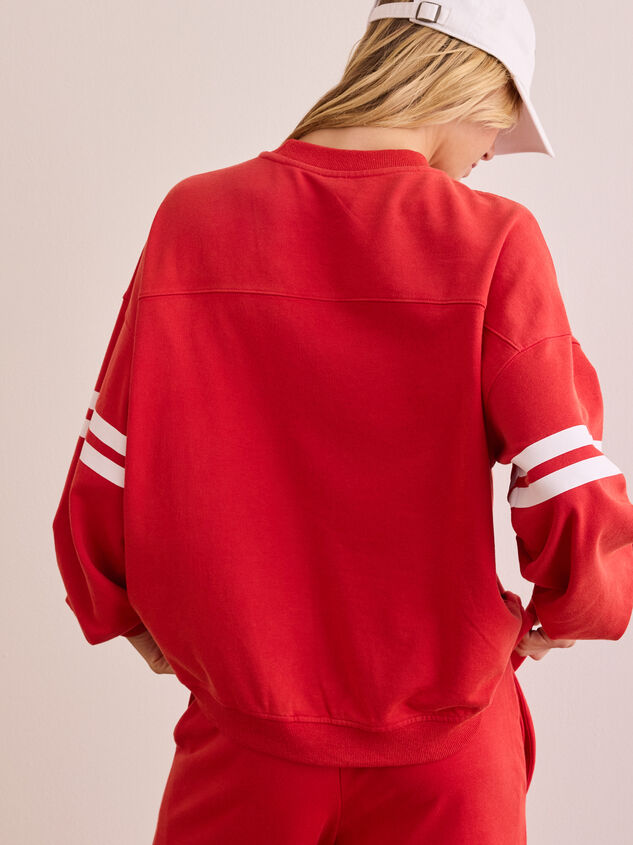 Turbo Striped Sweatshirt Detail 4 - TULLABEE