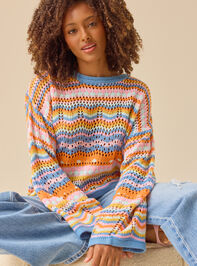 Keily Bright Stripe Sweater - TULLABEE