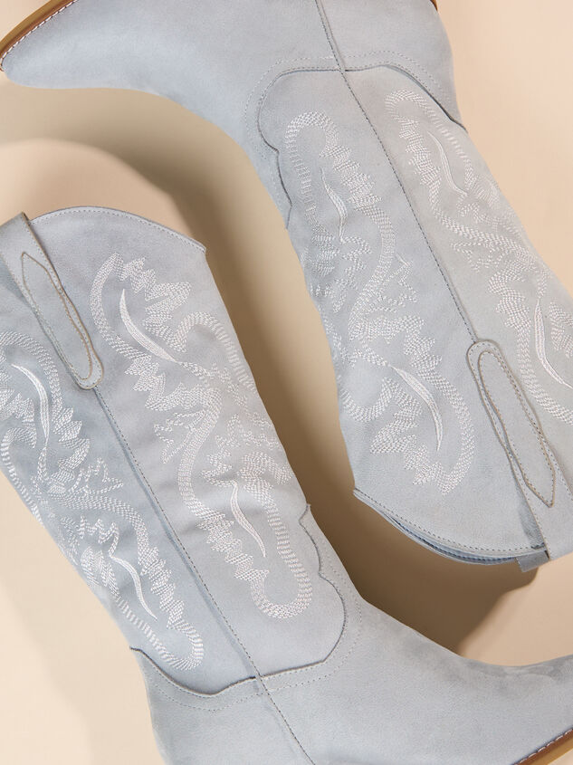 Crosley Suede Cowboy Boot Detail 3 - TULLABEE